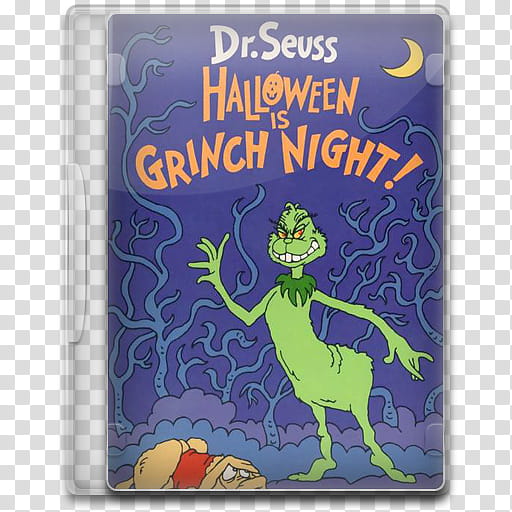 Movie Icon Mega , Halloween Is Grinch Night, Dr. Seuss Halloween is Grinch Night! DVD case transparent background PNG clipart