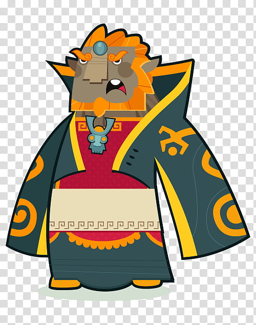 Ganondorf, orange and green animal character transparent background PNG clipart