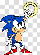 Sonic Holding A Power Ring transparent background PNG clipart