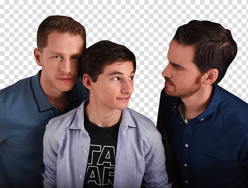 Once Upon A Time Cast, Josh Dallas, Jared Gilmore and Colin O Donoghue transparent background PNG clipart