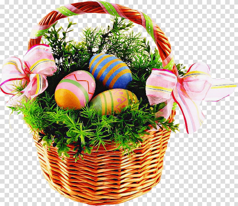 Easter egg, Easter
, Gift Basket, Food, Plant, Grass, Hamper, Event transparent background PNG clipart