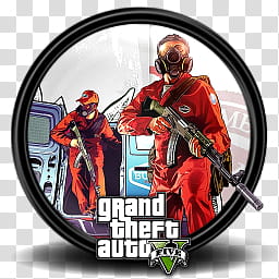 Grand Theft Auto V Game Icon, GTA _, GTA Five game cover transparent background PNG clipart