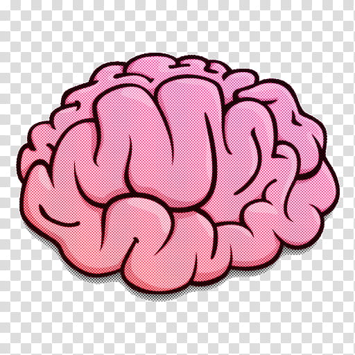 Drawing Cartoon Character Human brain, Animation, Pink, Plant transparent background PNG clipart