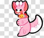 Pet slug cat shimeji Instructions in desc, pink dinosaur illustration transparent background PNG clipart