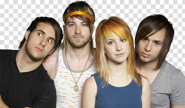 artistas, Paramore band original line-up transparent background PNG clipart