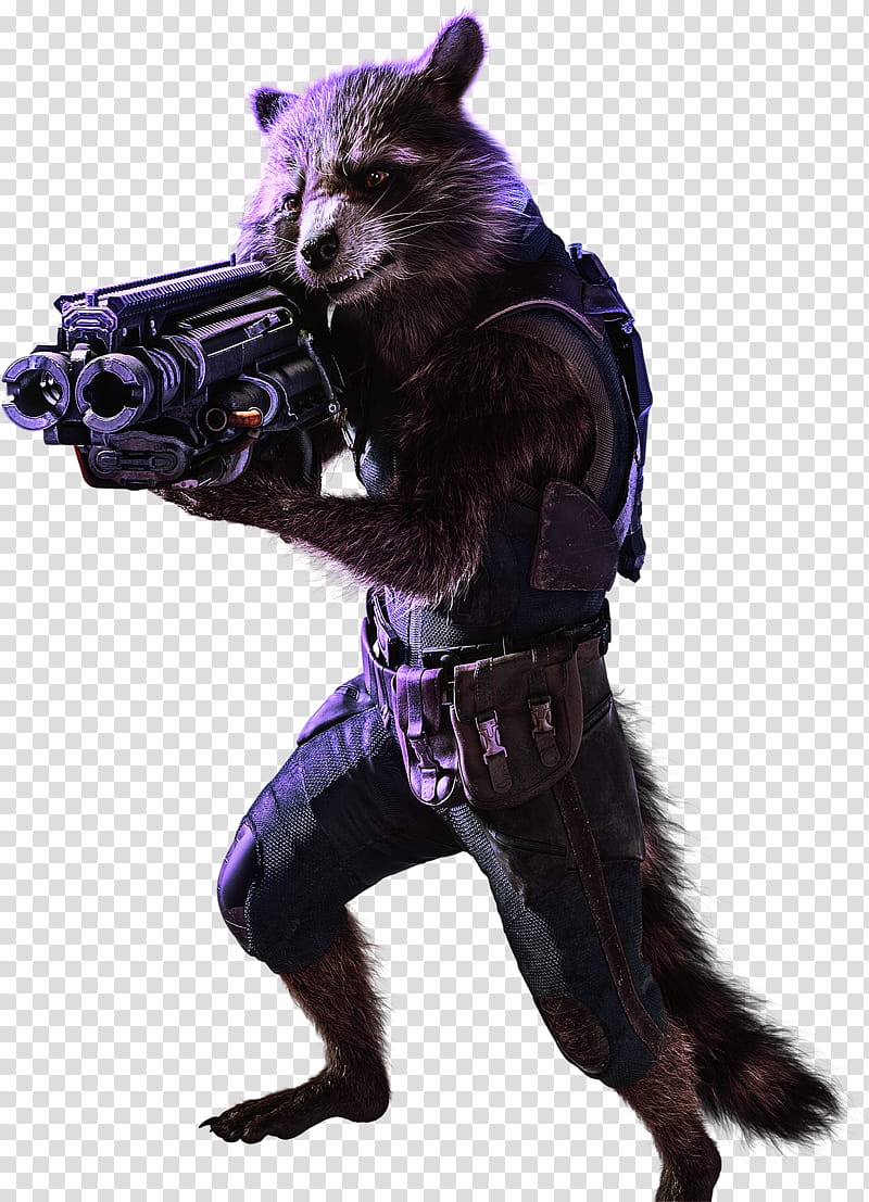 Rocket Raccoon transparent background PNG clipart