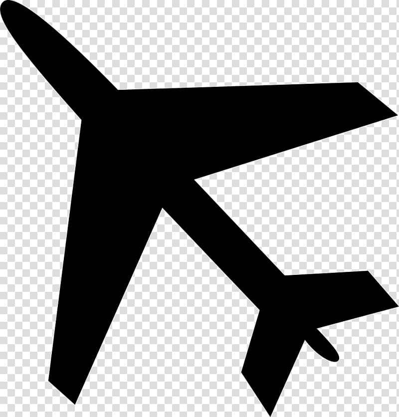 Airplane Logo, Flight, Aviation, Airliner, Shape, Takeoff, Transport, Black transparent background PNG clipart