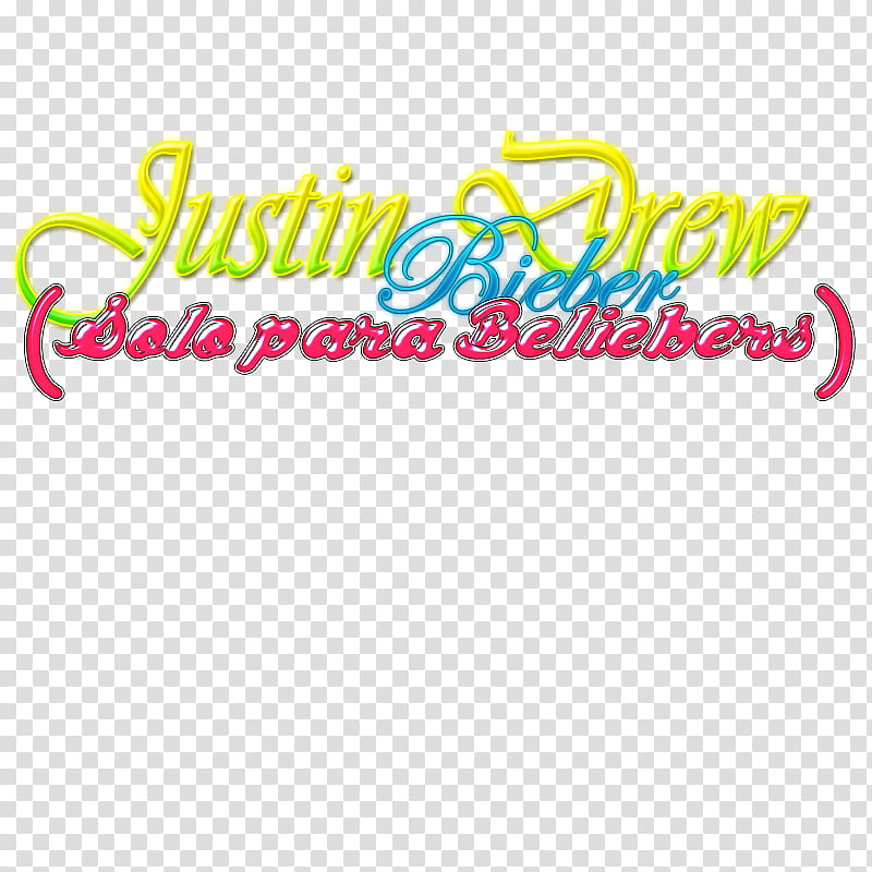 Texto Solo Para Beliebers transparent background PNG clipart