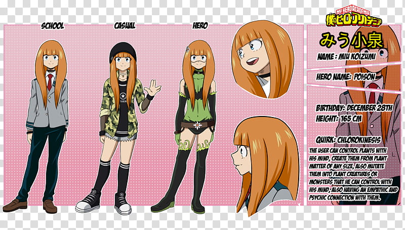 BHNA OC Miu Koizumi transparent background PNG clipart