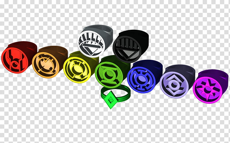 Power Rings , assorted-color plastic button lot transparent background PNG clipart
