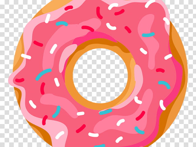 Pink, Donuts, Coffee And Doughnuts, Frosting Icing, Beignet, Bakery, Sprinkles, Dunkin transparent background PNG clipart