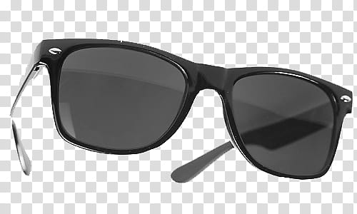 Retro Sunglasses, sunglasses with black frames transparent background PNG clipart