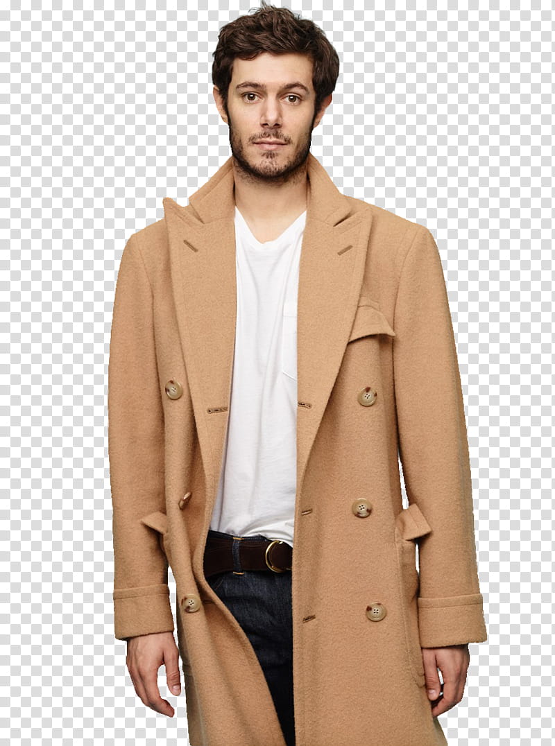 Adam Brody , man wearing peacoat transparent background PNG clipart