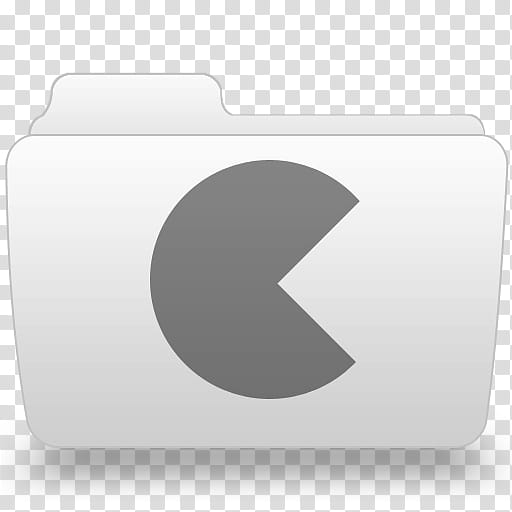 White Leopard, Pac-Man folder icon transparent background PNG clipart