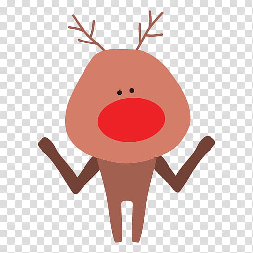 Reindeer, Nose, Cartoon, Smile transparent background PNG clipart