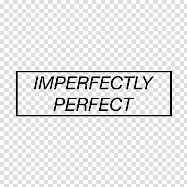 imperfectly perfect text transparent background PNG clipart