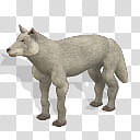 Spore creature Grey Wolf  transparent background PNG clipart