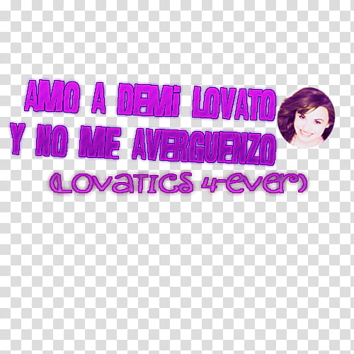 Texto Demi Lovato Para Laly transparent background PNG clipart