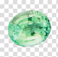sushibird com houseki, oval-cut green gemstone transparent background PNG clipart
