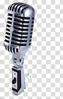 Microfonos, gray condenser microphone transparent background PNG clipart
