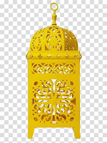 Yellow , yellow metal candle lantern transparent background PNG clipart