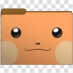 Pokemon Chu Set  of  Shiny Folder Icons, Raichu-Face-S transparent background PNG clipart