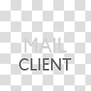 Gill Sans Text Dock Icons, Mail, mail client text transparent background PNG clipart