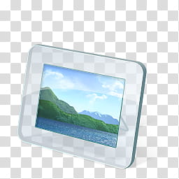 Windows Live For XP, white digital frame transparent background PNG clipart