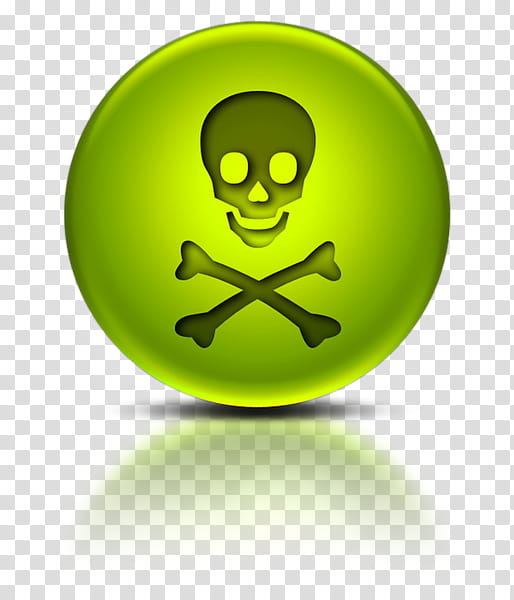 Skull And Crossbones, Hazard Symbol, Poison, Toxicity, Warning Sign, Green,  Yellow, Smile transparent background PNG clipart