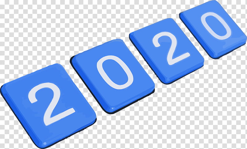 happy new year 2020 new years 2020 2020, Text, Electric Blue transparent background PNG clipart
