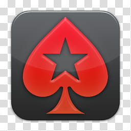 Quadrat icons, Pokerstars, red and gray spade art transparent background PNG clipart