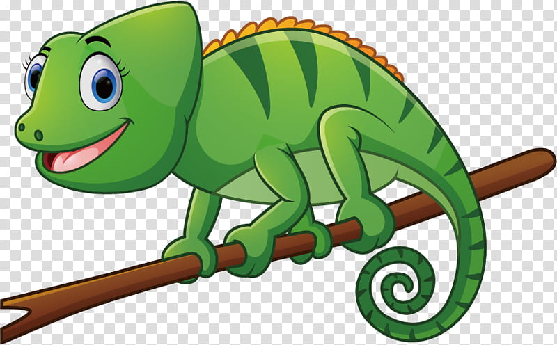 Chameleon, Lizard, Cartoon, Drawing, Reptile, Scaled Reptile, Animal