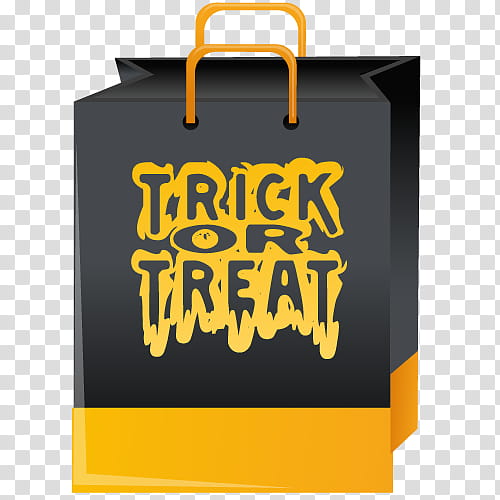 Halloween, trick of treat paper bag illustration transparent background PNG clipart