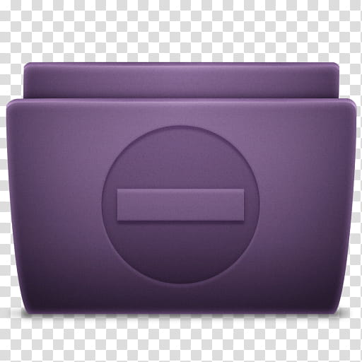 Classic Purple Folder Icon Illustration Transparent Background PNG 