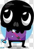 Skullington Facebook Sticker transparent background PNG clipart