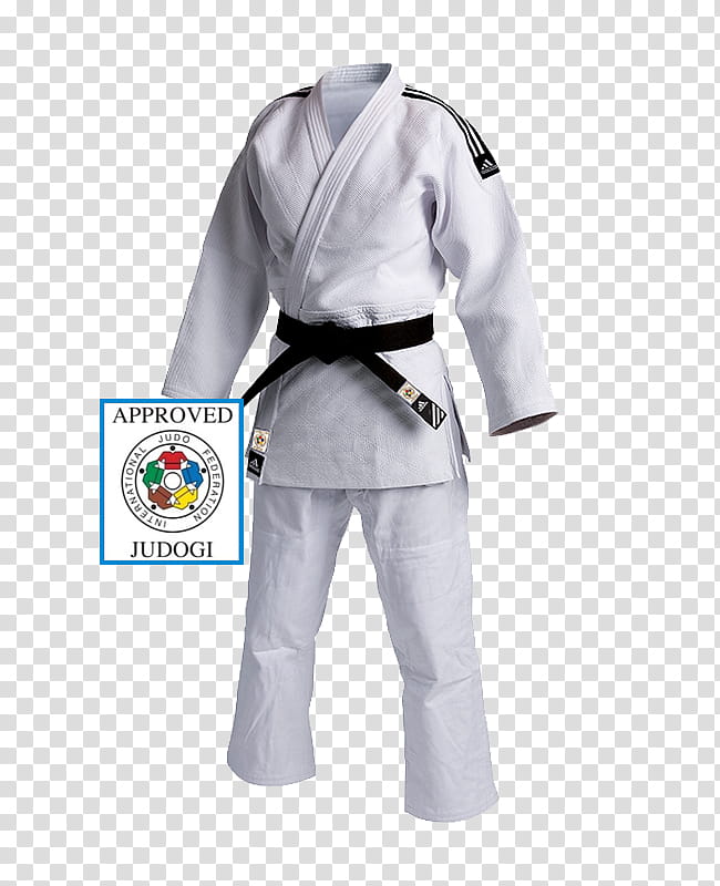 Judogi Clothing, Karate Gi, Adidas, Uniform, Champion, International Judo Federation, Martial Arts, Brazilian Jiujitsu, Shirt, White transparent background PNG clipart