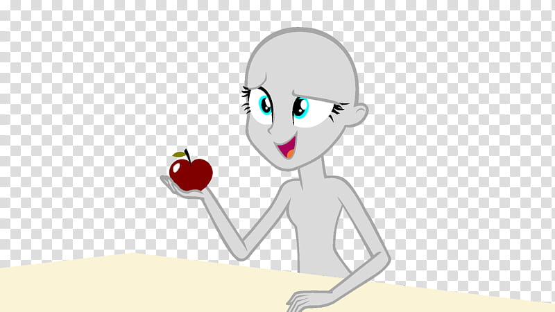 EQG Base , character holding apple transparent background PNG clipart