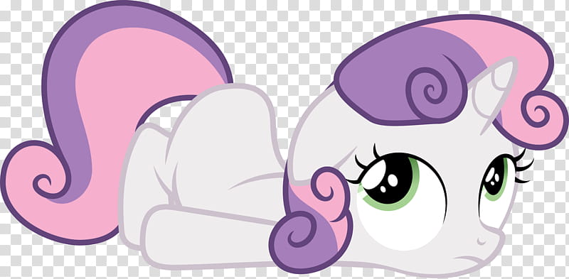 Sweetie Belle is bored transparent background PNG clipart