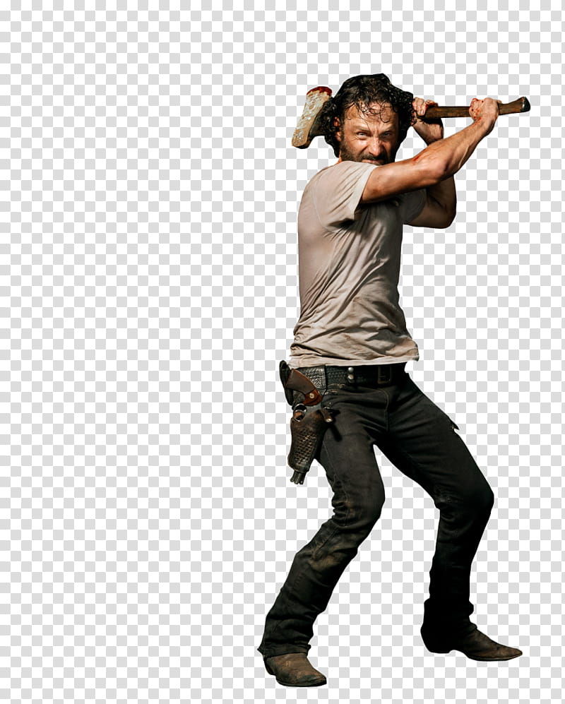 The Walking Dead , Walking Dead Rick Grimes transparent background PNG clipart