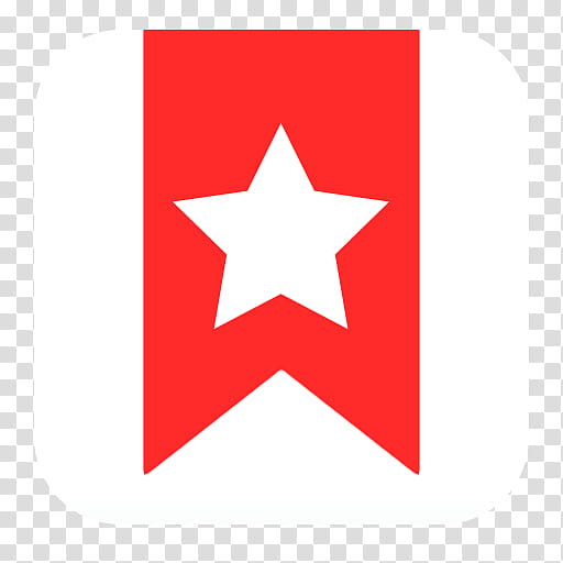 iOS  style flat icons, Flat_Wunderlist, red and white star flag icon transparent background PNG clipart