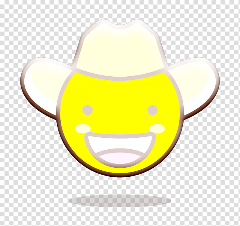 cowboy icon face icon hat icon, Facial Expression, Yellow, Cartoon, Head, Cowboy Hat, Smile, Headgear transparent background PNG clipart