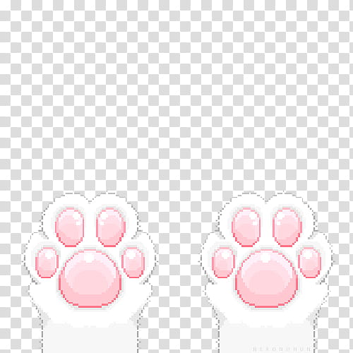 Pixel pink, animal feet transparent background PNG clipart