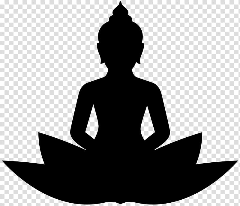 Buddha, Buddhism, Buddhist Meditation, Sitting Buddha, Silhouette, Buddharupa, Zen, Leaf transparent background PNG clipart