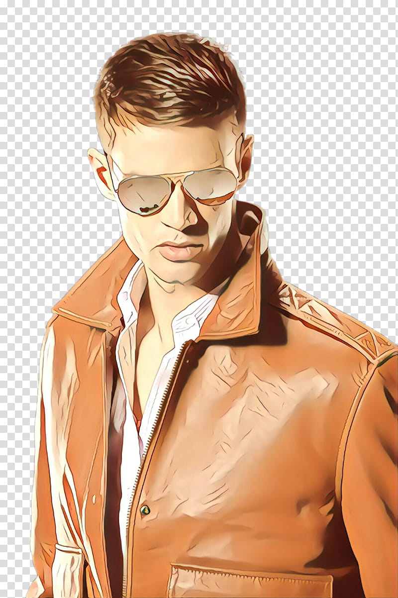 Glasses, Eyewear, Forehead, Hairstyle, Brown, Cool, Leather, Jacket transparent background PNG clipart