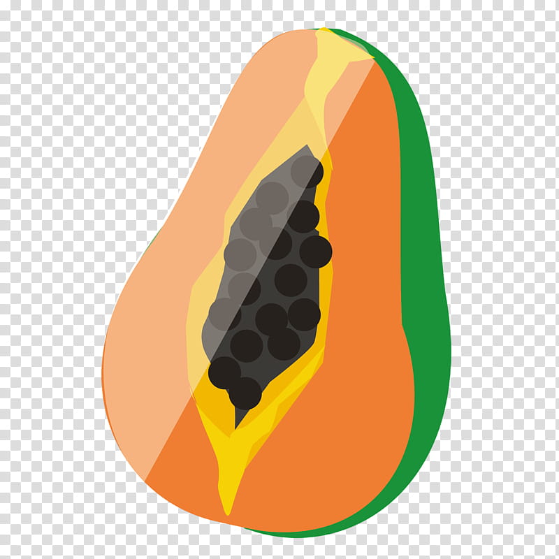 Orange, Fruit, Compote, Food, Papaya, Tropical Fruit, Yellow transparent background PNG clipart