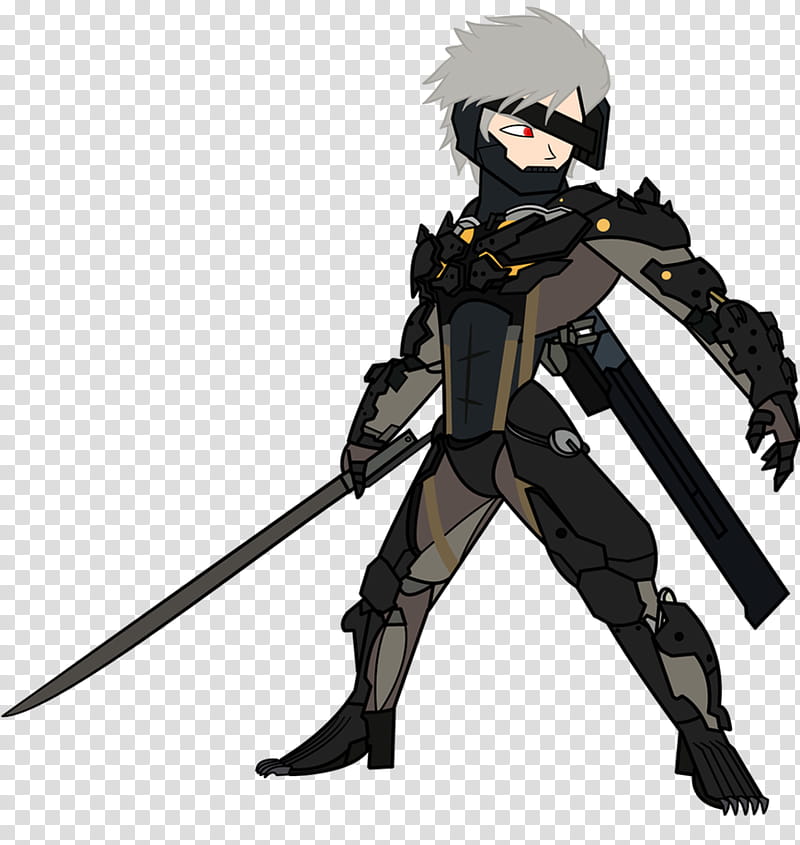 Raiden, Metal Gear Rising Revengeance, man illustration transparent background PNG clipart