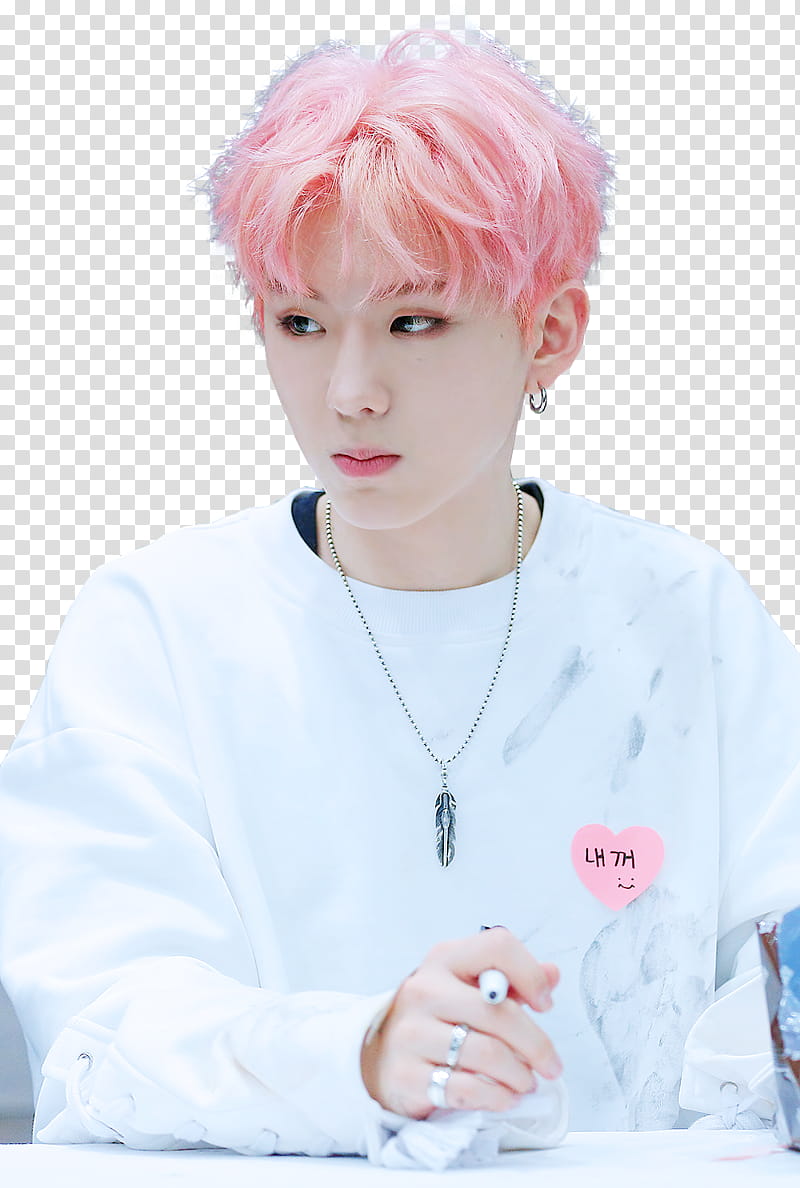 Kihyun MONSTA X, man in white sweater transparent background PNG clipart
