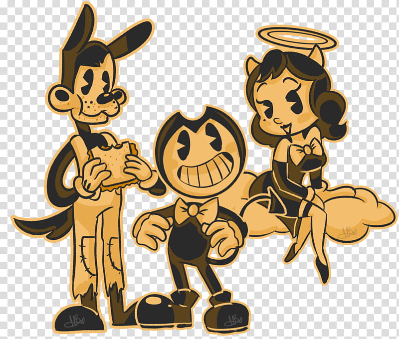 Bendy And The Ink Machine, Video Games, Cuphead, Indie, Youtube, Bad Wolf, Five Nights At Freddys, Drawing transparent background PNG clipart