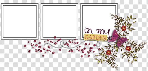 three panel decorative frame transparent background PNG clipart
