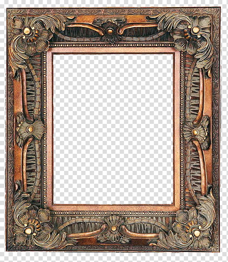 brown frame transparent background PNG clipart